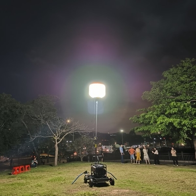 IP65 imperméable à l'eau 500W 800W 1400W Mobile Balloon Lights Solar Portable Light Tower Générateur de lumière de travail LED