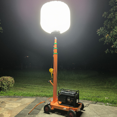 Générateur de tour phare portable télescopique de 1400W Lampes à ballon LED 224000lm