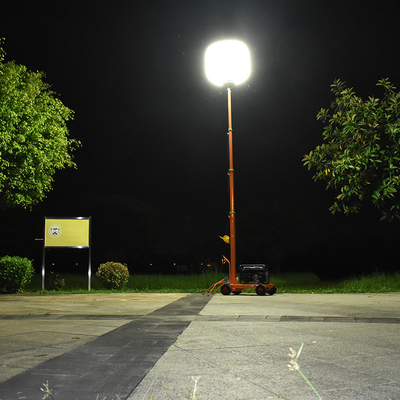 AC220V Portable Led Work Light 1400W Site de travail LED Ballon Light Tower Pour les forces de l'ordre