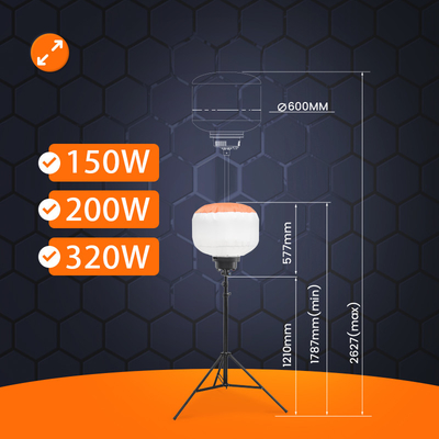 Tour d'éclairage mobile 200W 320W pour les événements en plein air