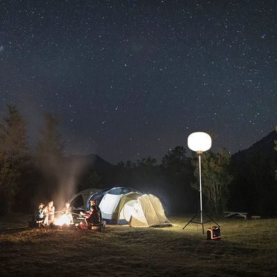 Pas d'éblouissement LED avec trépied 150W LED Ballon Tour de lumière pour les camps