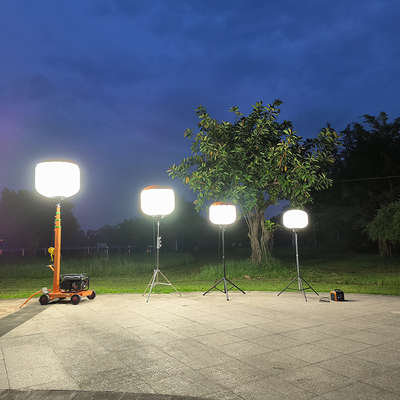 Installation facile et rapide Lumière de ballon 320W Tour phare portable pour la recherche et le sauvetage