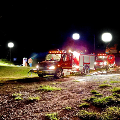Installation facile et rapide Lumière de ballon 320W Tour phare portable pour la recherche et le sauvetage
