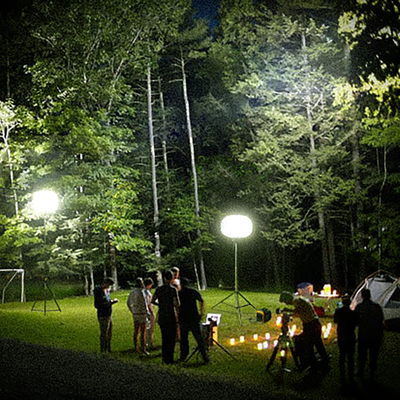 Tour d'éclairage de ballon de lune pour camping en plein air