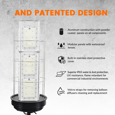 1000W sur le chantier de construction LED gonflé 360 degrés ballon lumineux IP65 haute luminosité